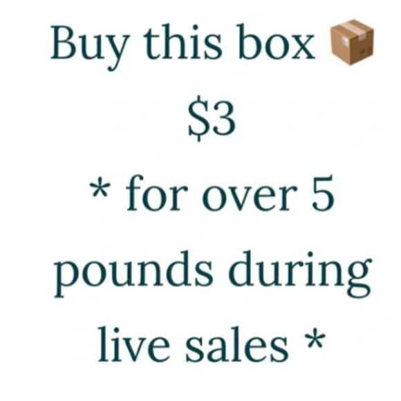 Other Other - For‎ second box 📦 (generates a 2nd shipping label for your 5+lbs bundle order)